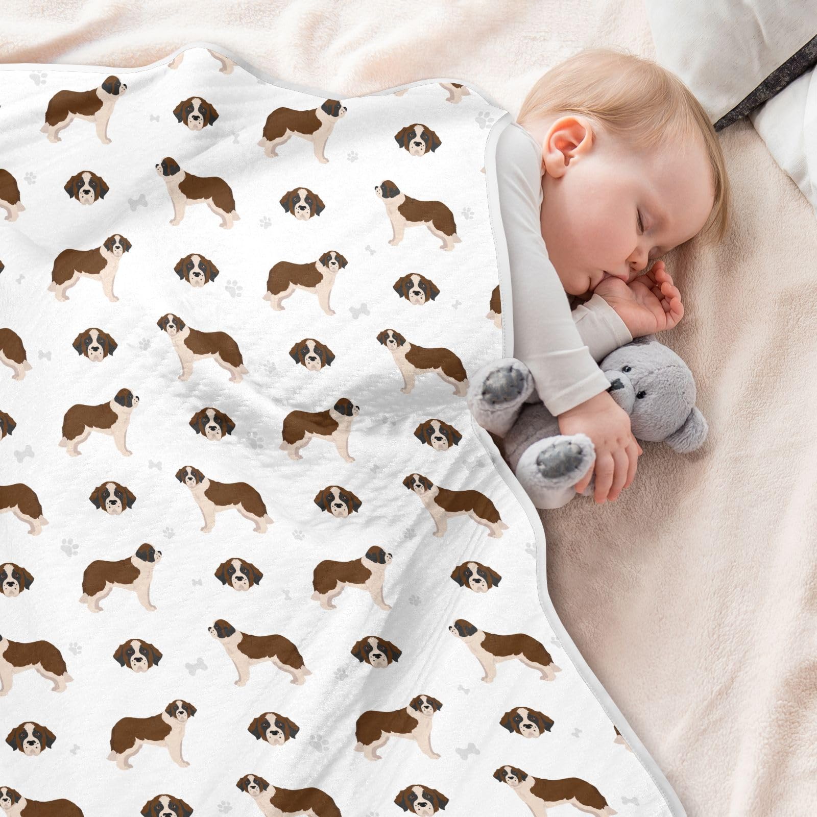 KICPOAY multi-use baby blanket ideal as burp cloths and nursing cover.
