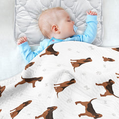 KICPOAY multipurpose blanket serves as burp cloth and cover.