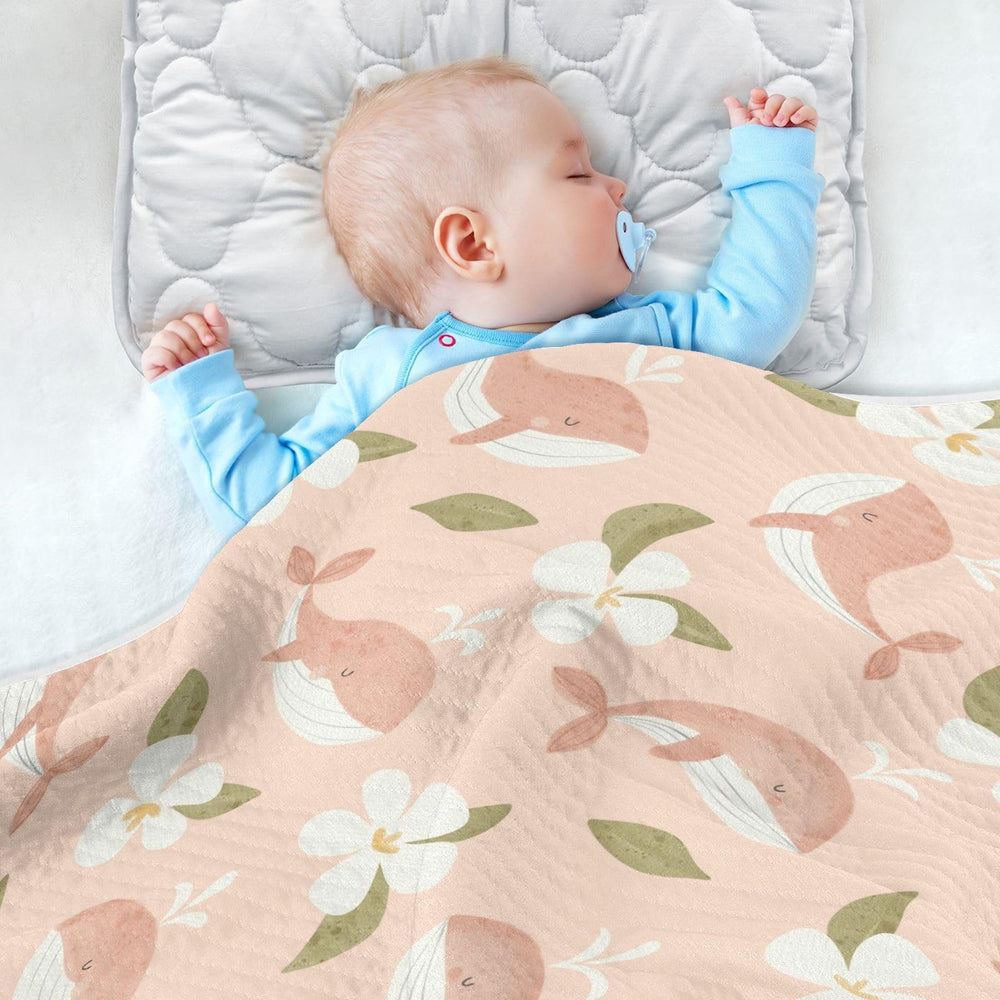 KICPOAY muslin baby blanket in soft cotton for comfy cuddles and versatile nursery use.