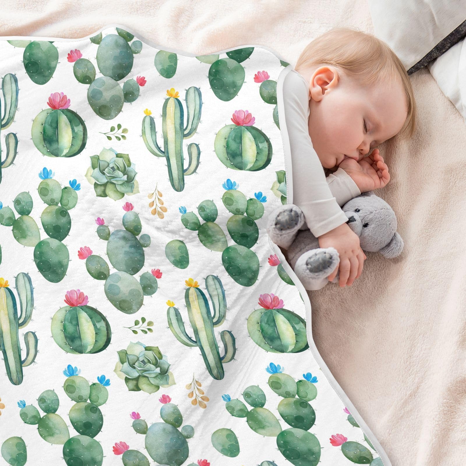 KICPOAY muslin fabric closeup highlight soft texture for baby comfort