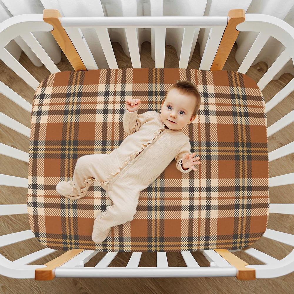 KICPOAY playard sheets with stretchy fabric for snug, easy changes.