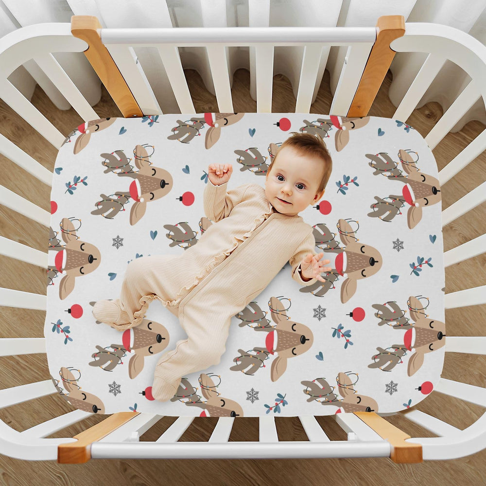 KICPOAY Playard sheet soft breathable fabric keeps baby comfortable.