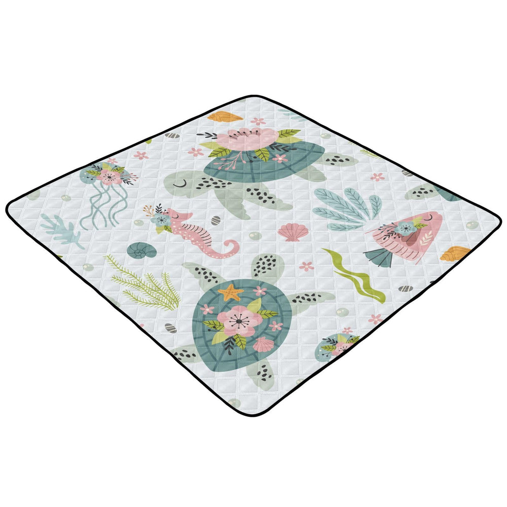 KICPOAY baby play mat close-up of non-slip bottom for stable play