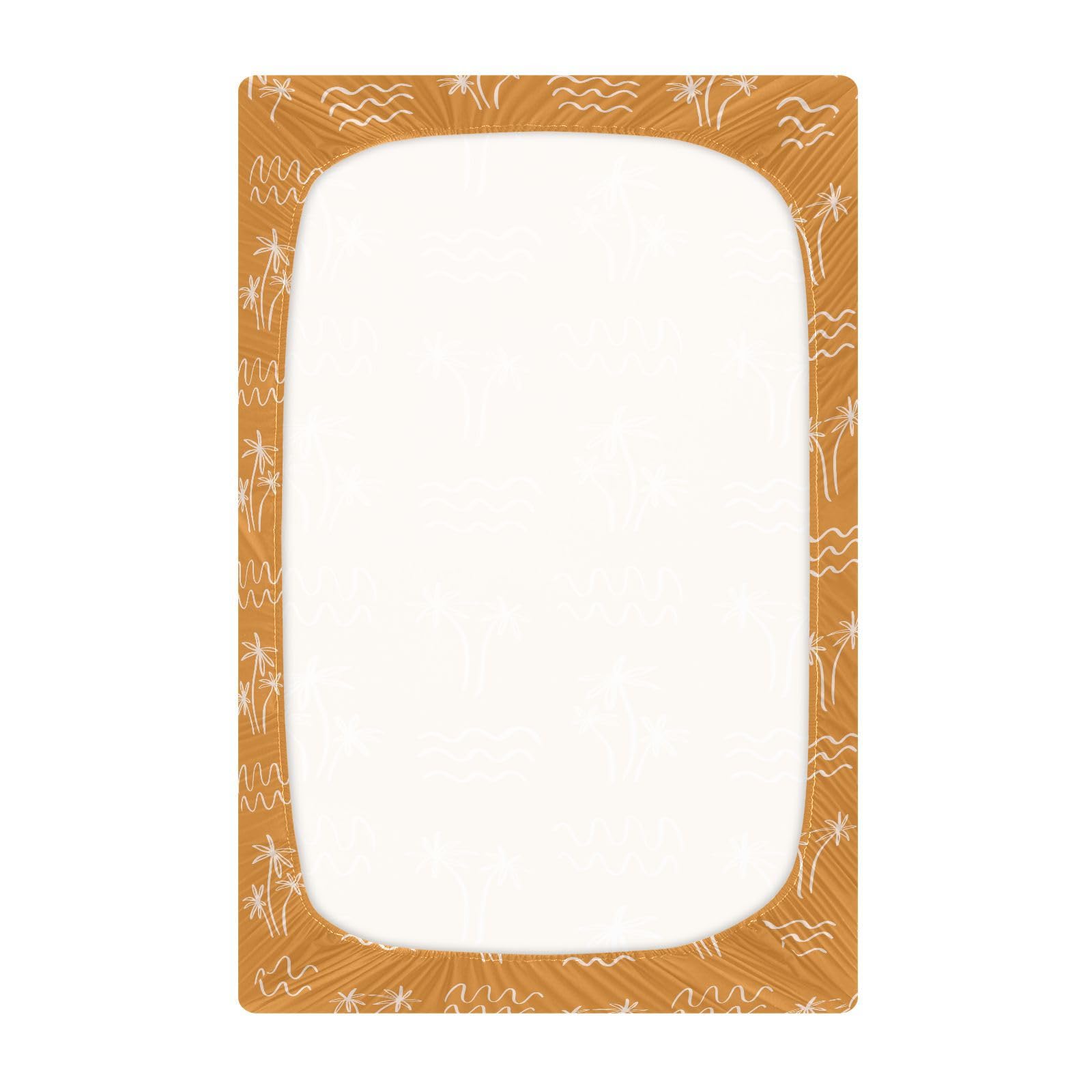 KICPOAY stretchy crib sheet with elastic band ensures a secure fit