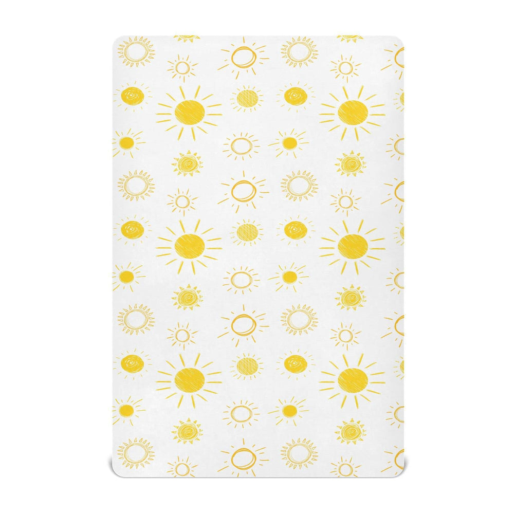 KICPOAY Sunny Stretchy Playard Sheet fits 39x27 inches, keeping baby comfortable and safe