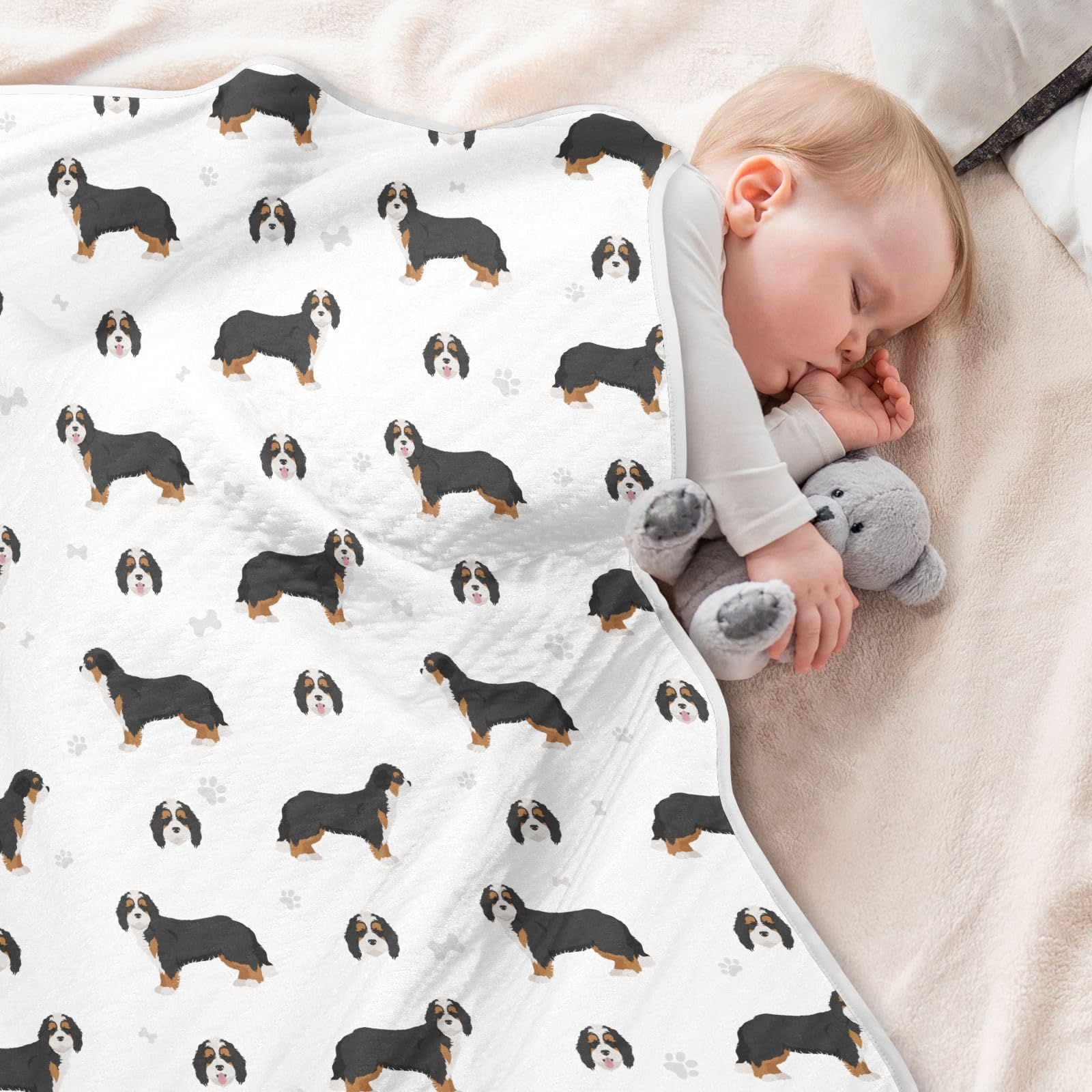KICPOAY Swaddle Blanket 30x40 inches folded for easy, grab-and-go use.