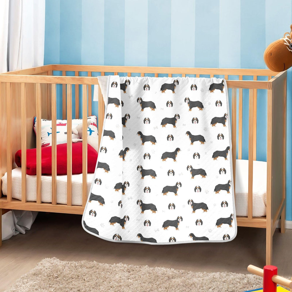 KICPOAY Swaddle Blanket laid flat as a burp cloth alternative.