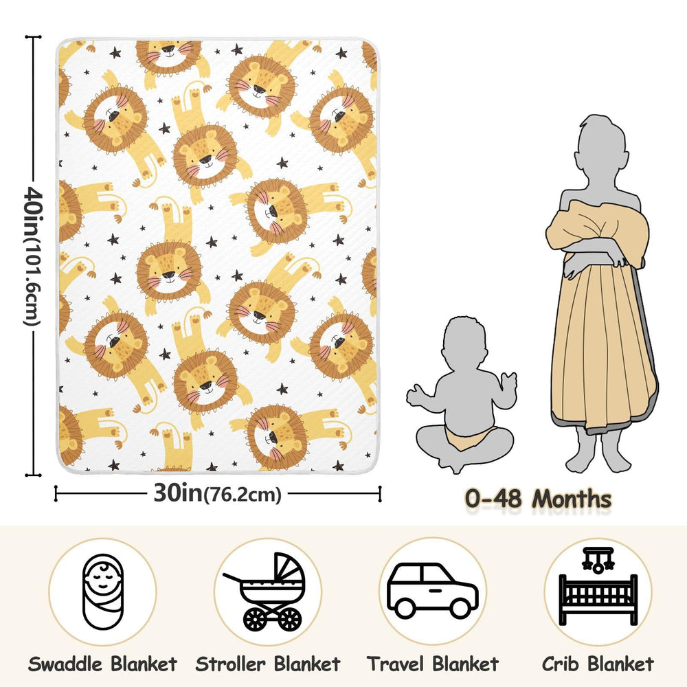 KICPOAY swaddle blanket demonstrates versatile uses for nursing, naps, and stroller outings