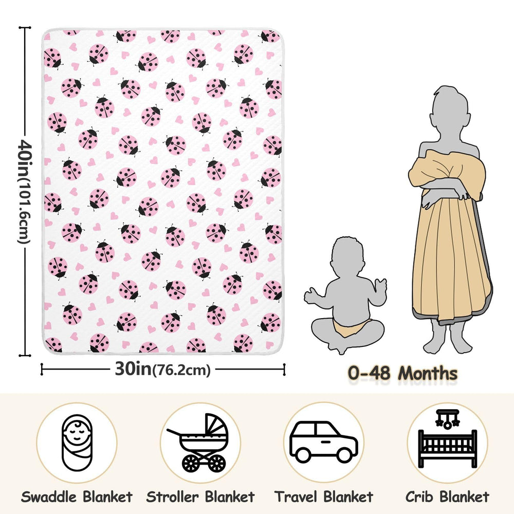 KICPOAY Swaddle 30x40 inches, ideal from newborn to toddler.