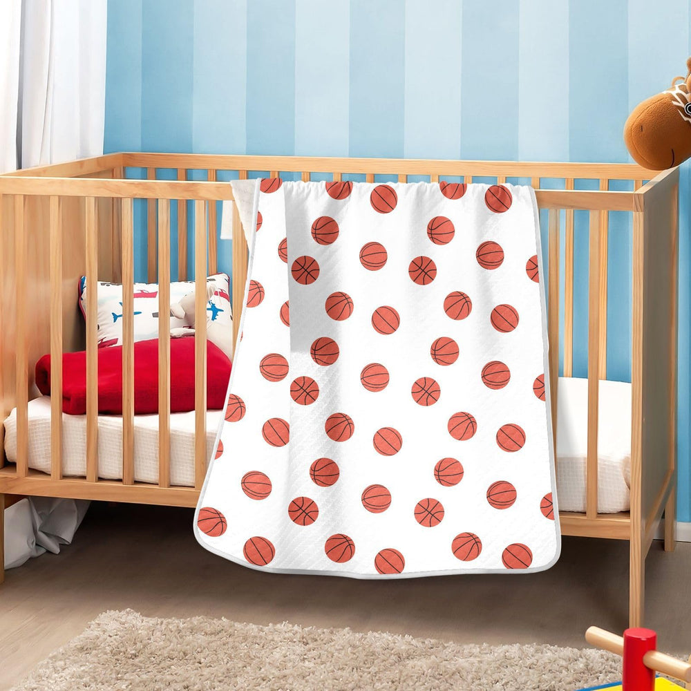 KICPOAY unisex baby blanket in a neutral nursery setting