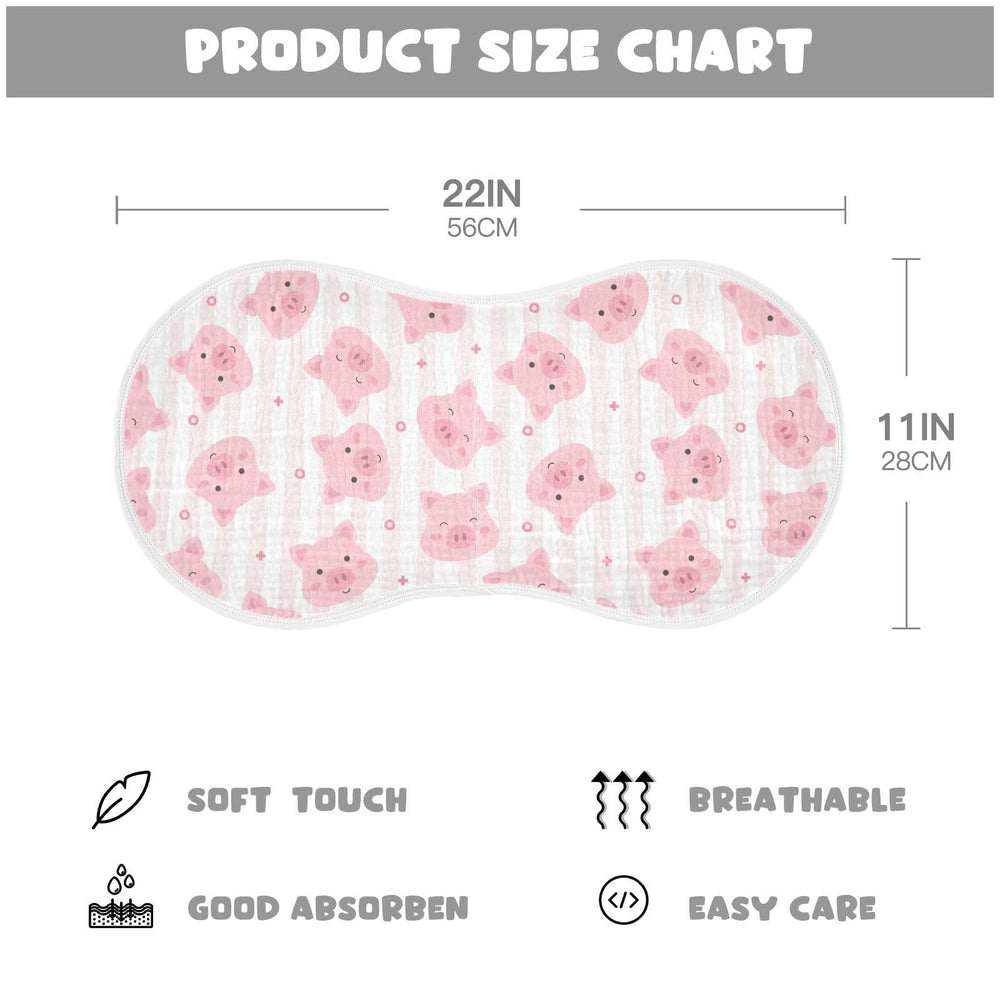 KICPOAY unisex design makes these burp cloths suitable for boys and girls.