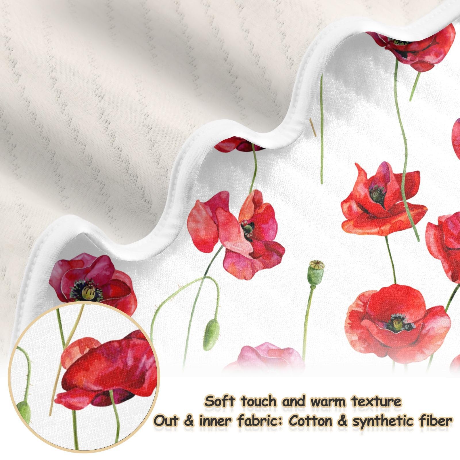 KICPOAY unisex nursery blanket fits both boys and girls in any nursery.