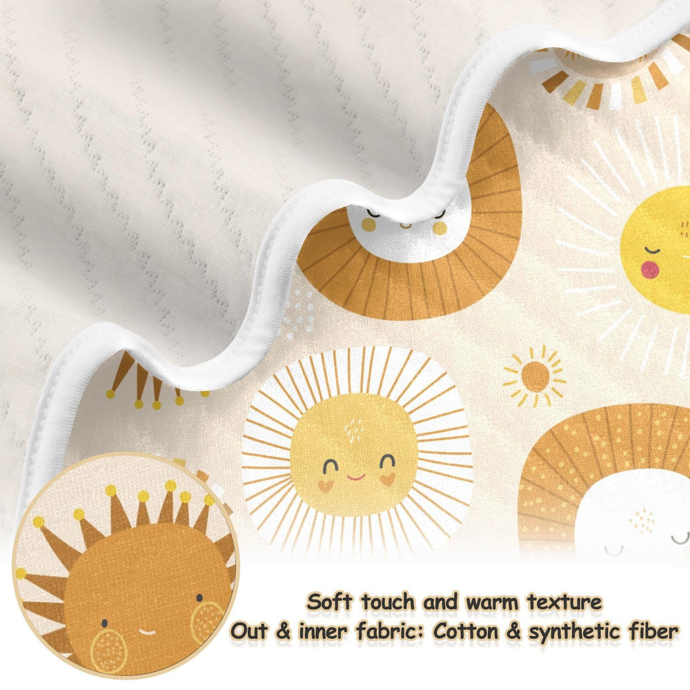 KICPOAY universal size 30x40 swaddle fits newborns to toddlers.