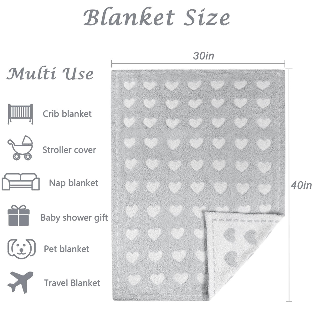 Kid Nation blanket back side shows different heart tones for toddler naps.