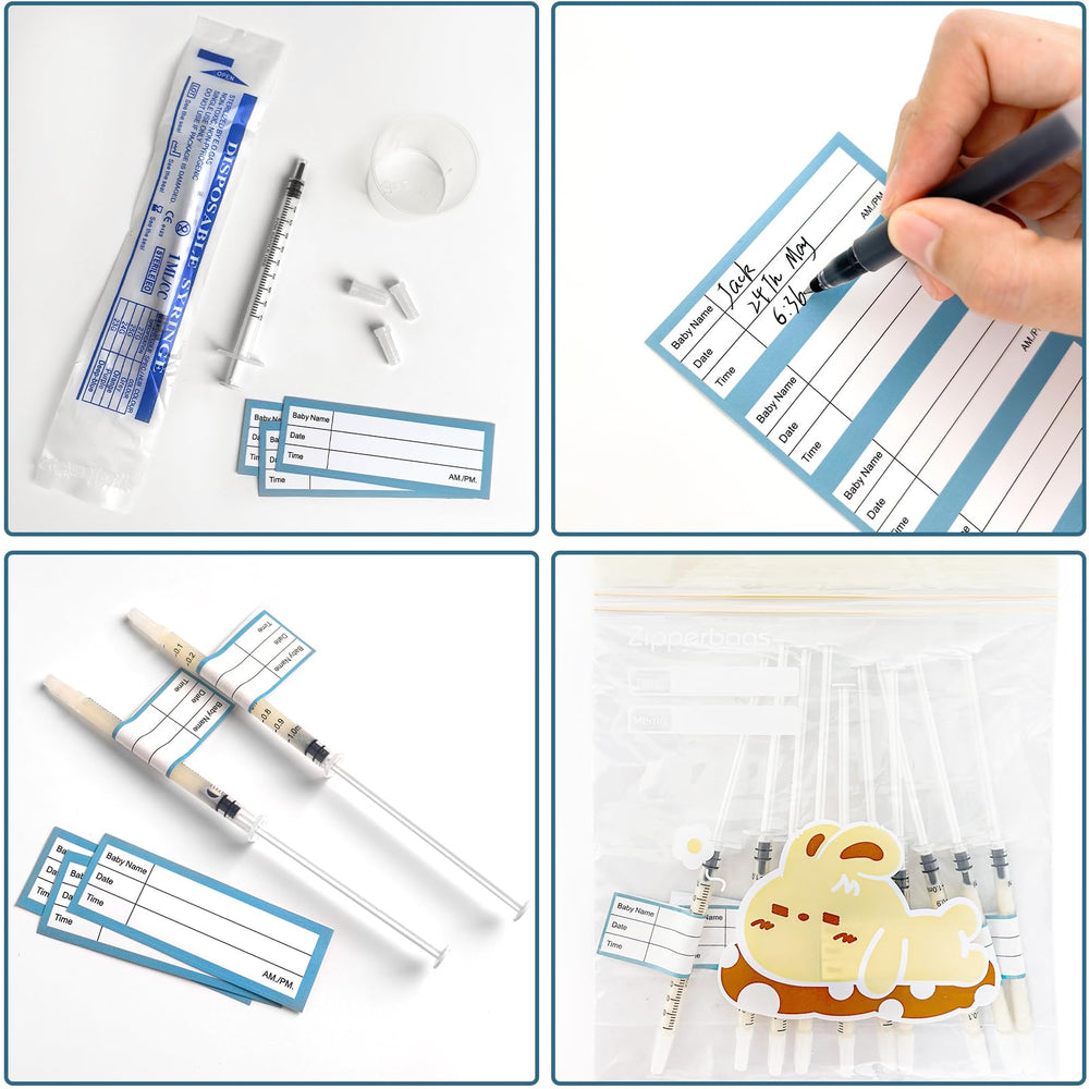 Kid2Kit collection labels for easy sample tagging.
