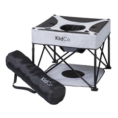 KidCo GoPod folded flat for easy packing during travel.