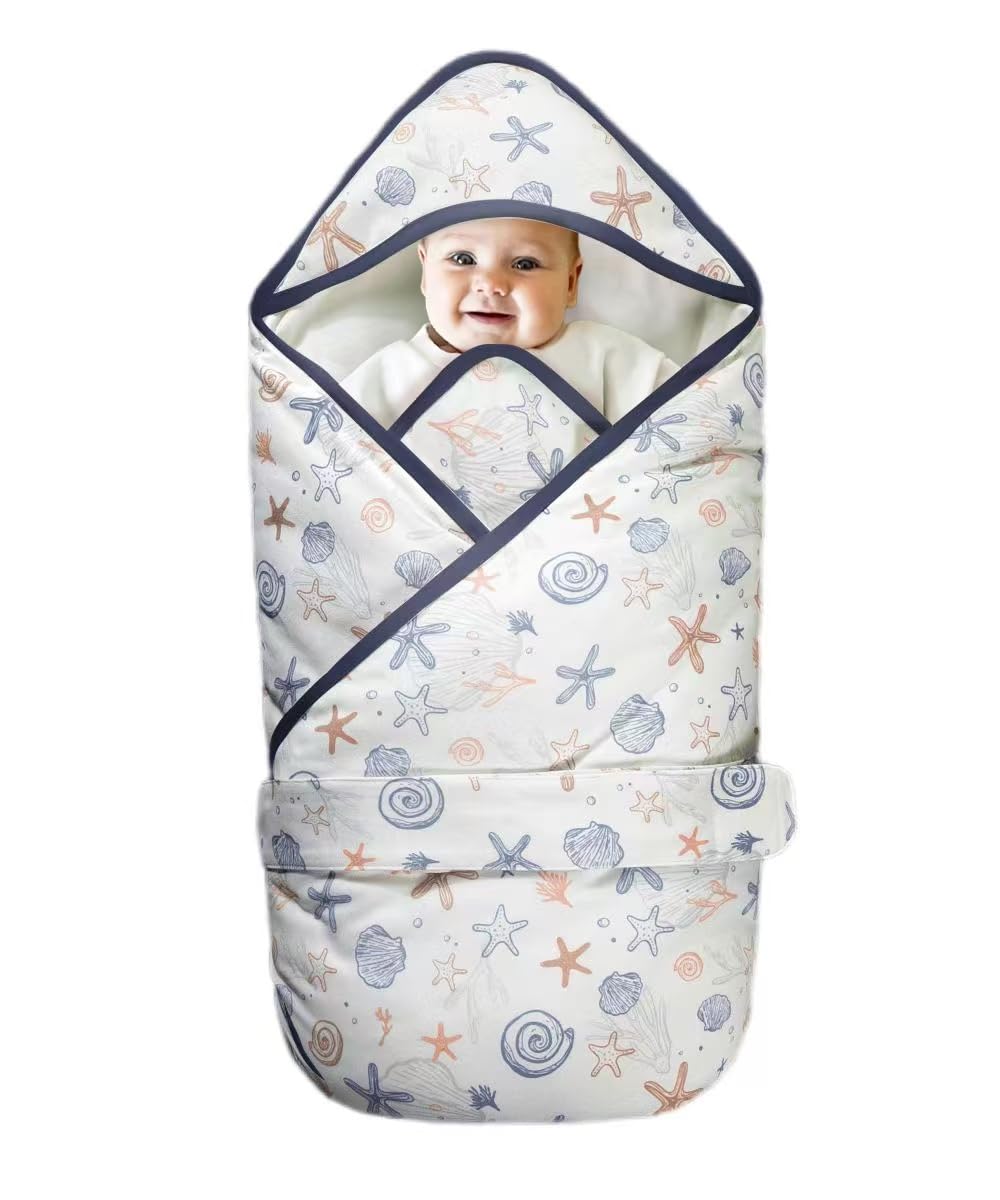 KIDDA newborn swaddle blanket front view for a cozy, secure infant wrap.