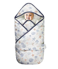 KIDDA newborn swaddle blanket front view for a cozy, secure infant wrap.