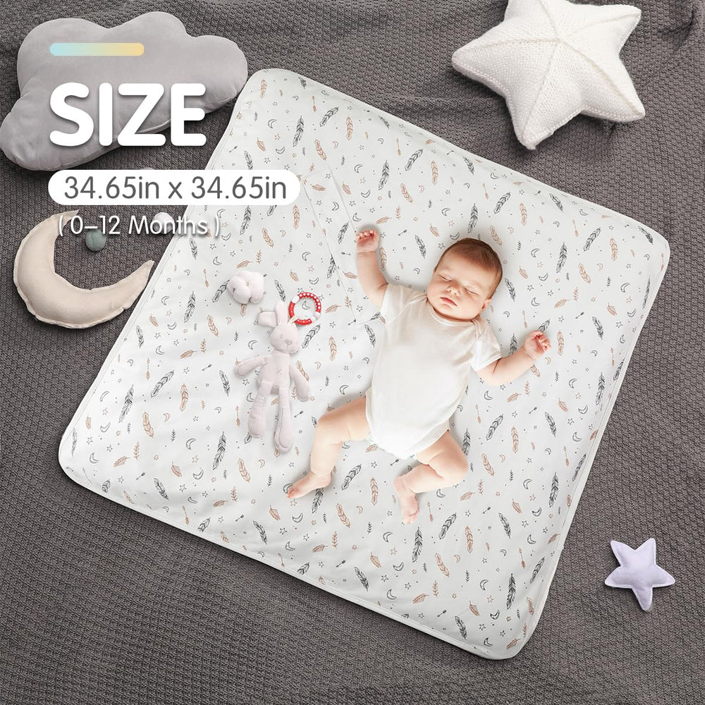 KIDDA newborn swaddle blanket used in stroller for on-the-go naps.