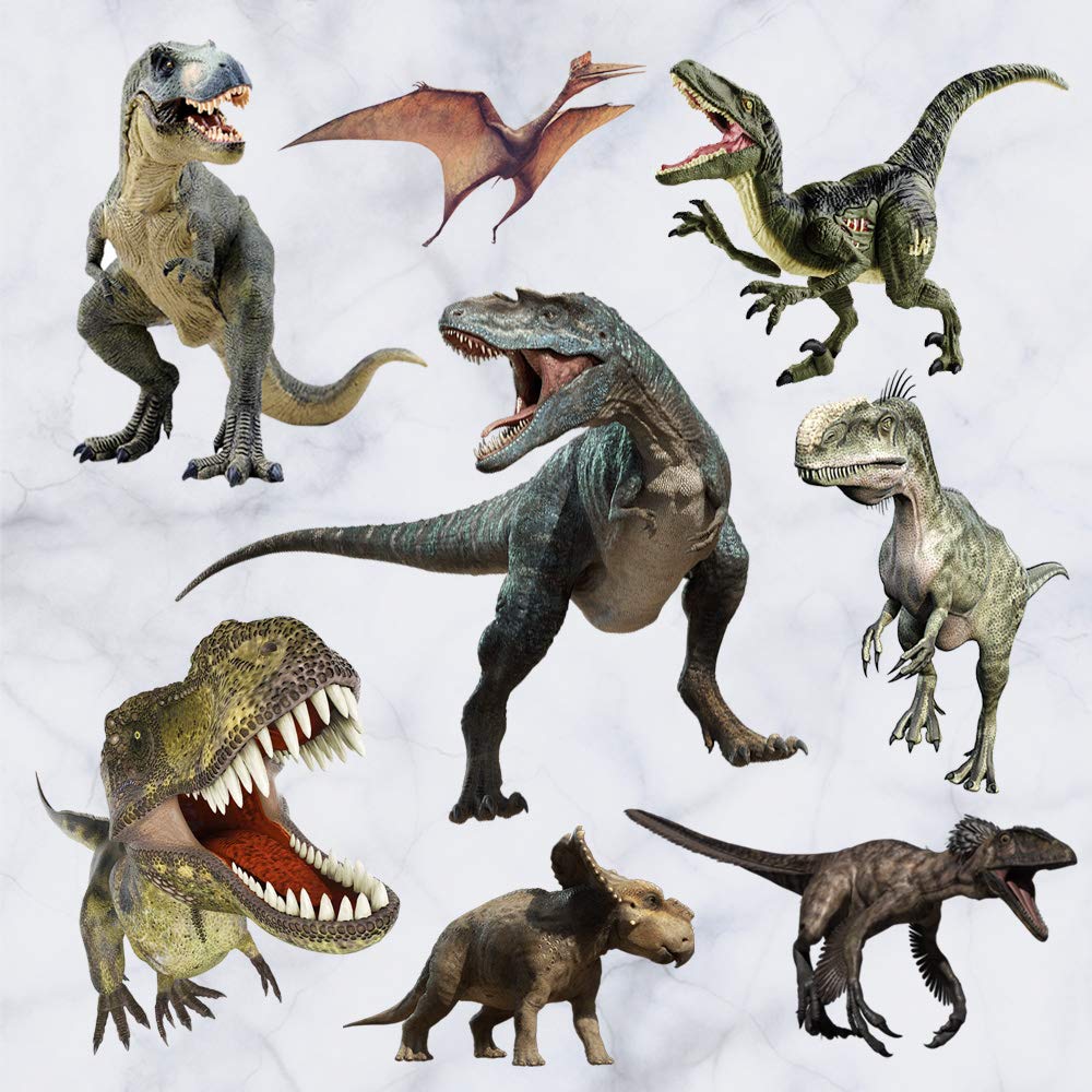 Kiddale 3D watercolour dinosaur wall sticker on bright nursery wall