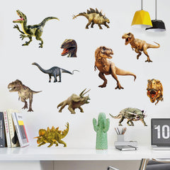 Kiddale playroom dinosaur wall decal set enhances imagination