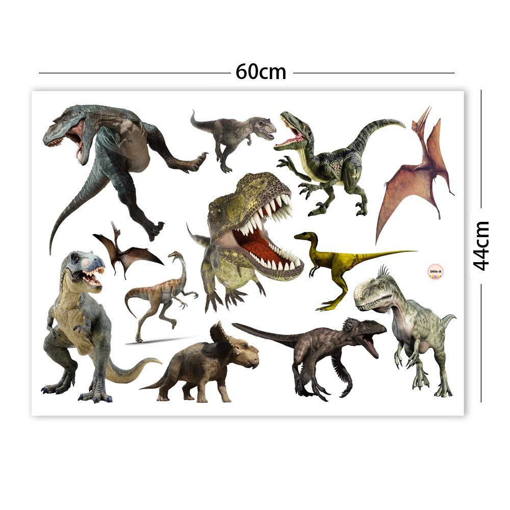 Kiddale removable dinosaur wall decal leaves no residue on smooth surface
