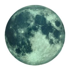 Kiddale glow-dark moon wall decal provides a gentle night glow for bedtime comfort.