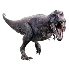 Kiddale Tyrannosaurus Rex giant wall sticker on white wall adds playful focal point for kids' rooms.