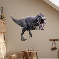 Kiddale Tyrannosaurus wall art application transforms walls quickly.