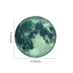 Kiddale waterproof PVC moon wall art withstands daily use in kids' rooms.