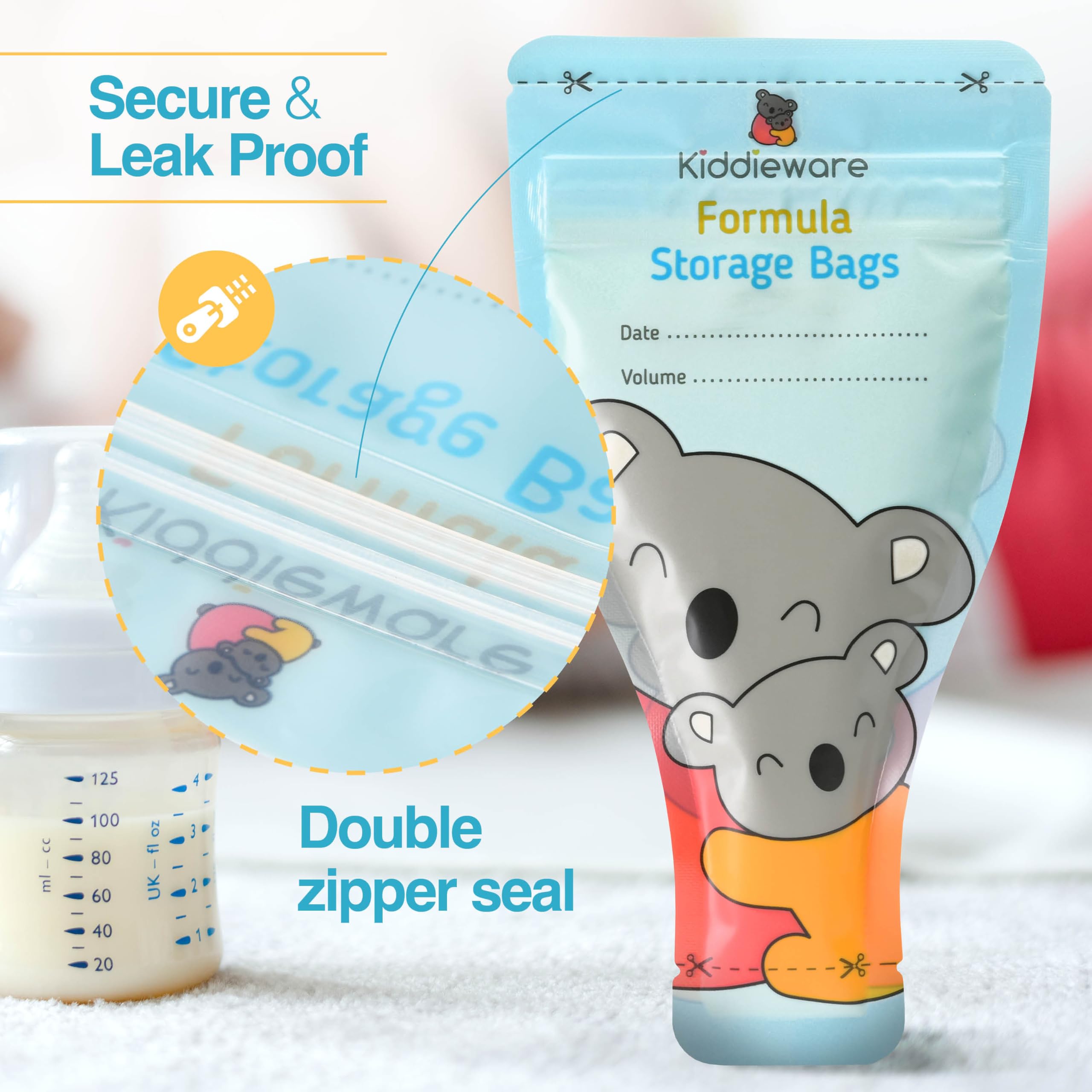 Kiddieware pre-sterilized disposable bags save time on cleanup