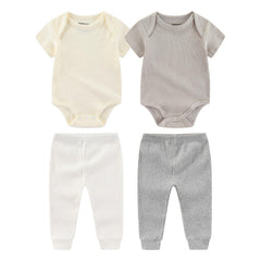 Kiddiezoom Newborn Layette Set close-up of soft cotton fabric for delicate skin