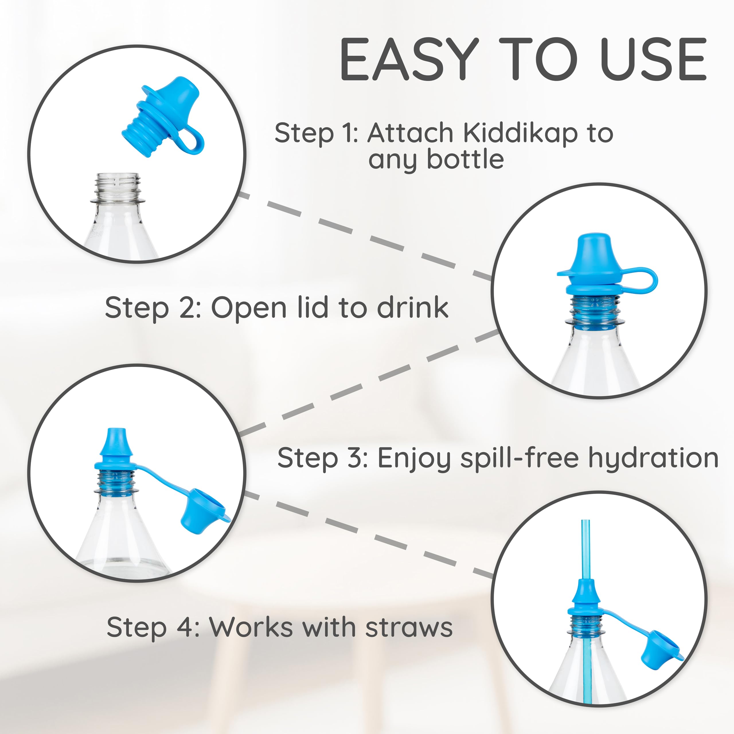Kiddikap Original dishwasher-safe top rack for quick cleaning