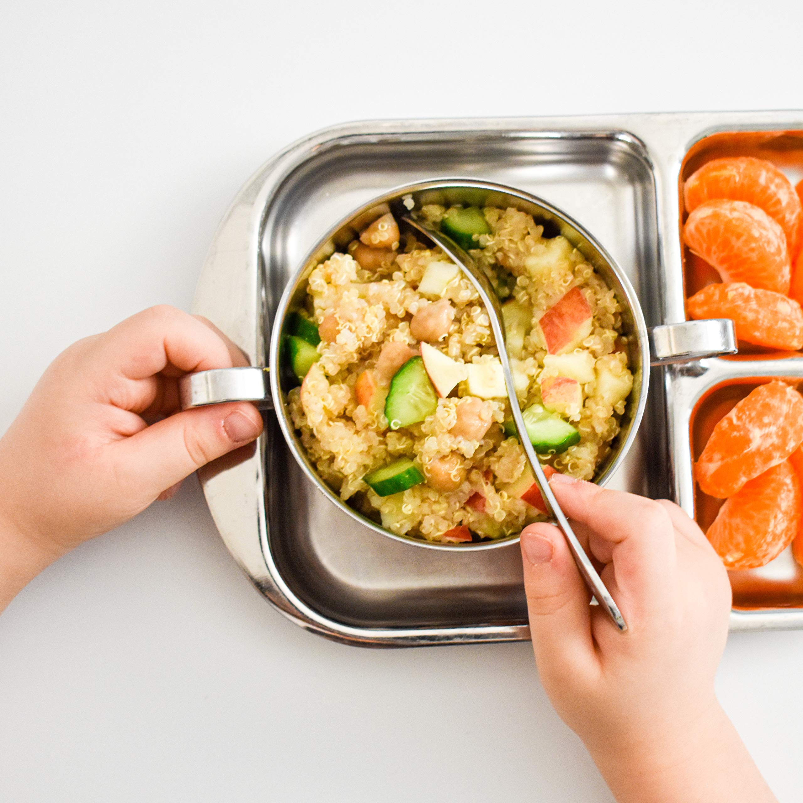 Kiddobloom lunchbox friendly utensils fit compact on the go meals.