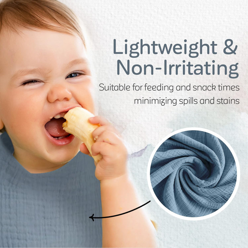 KiddyCare bib wash durability communicates long-lasting shape and absorbency after many washes.