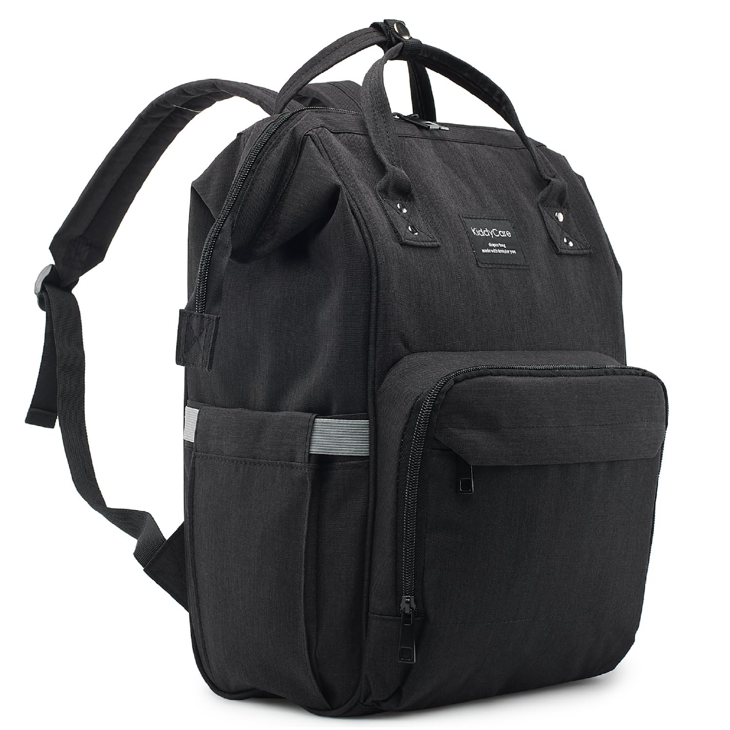 KiddyCare Diaper Bag Backpack under-seat design shows travel-friendly storage.