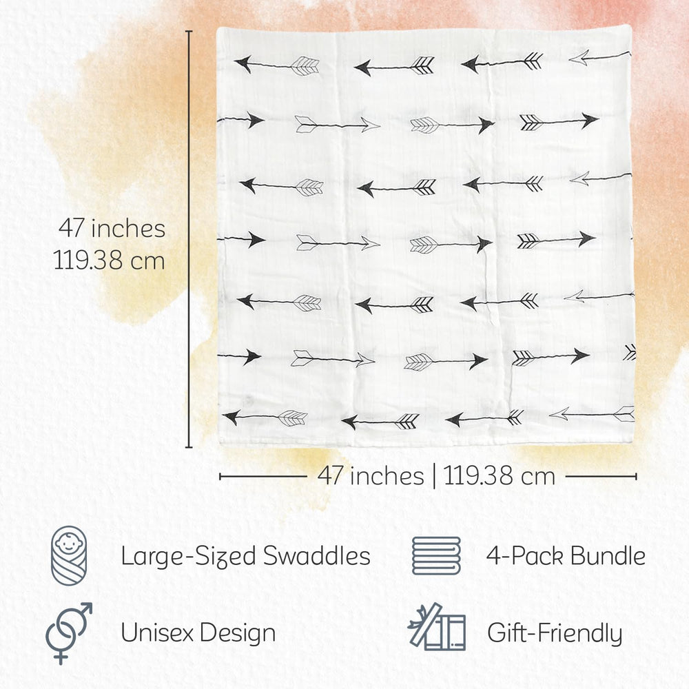 KiddyCare swaddle blankets in nature-inspired hues for versatile day and night use