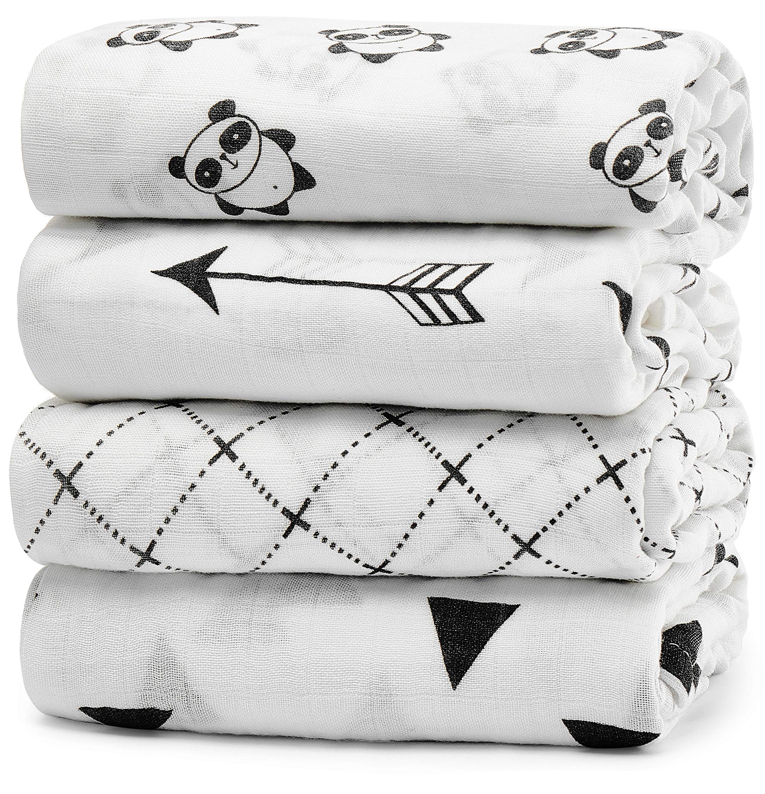 KiddyCare swaddle blankets pack with soft cotton for gentle newborn swaddling
