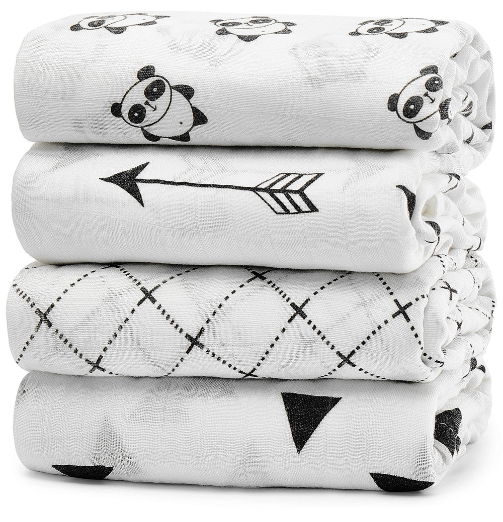 KiddyCare swaddle blankets pack with soft cotton for gentle newborn swaddling