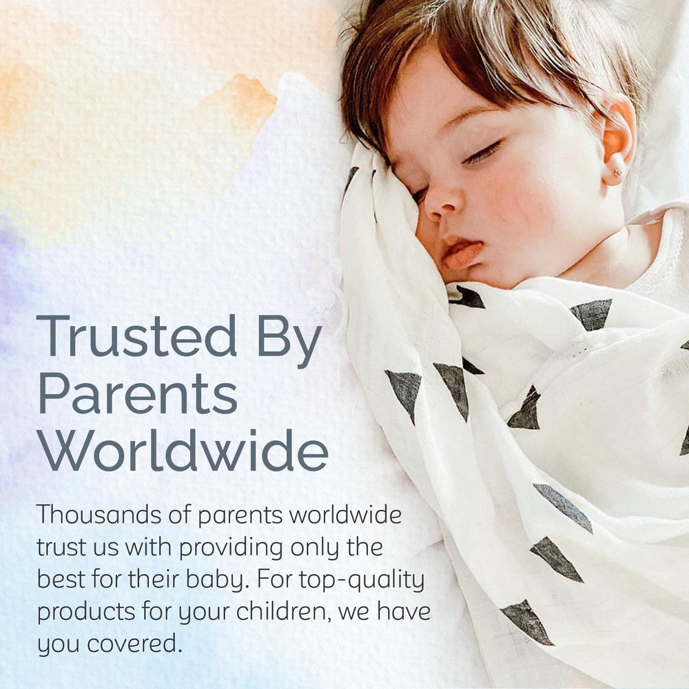 KiddyCare swaddle blankets flat view, smooth fabric ideal for swaddling and privacy