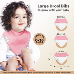 KiddyStar bandana bib fleece backing delivers ultra-absorbent moisture management.