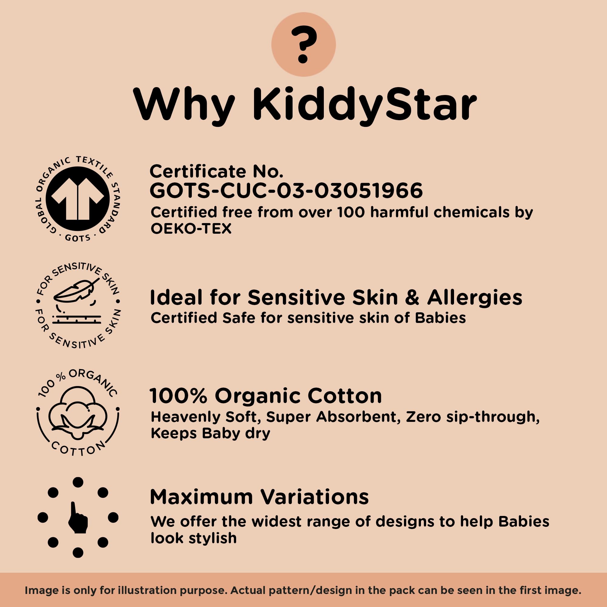 KiddyStar bandana bib gender-neutral pattern adds versatile style for everyday outfits.