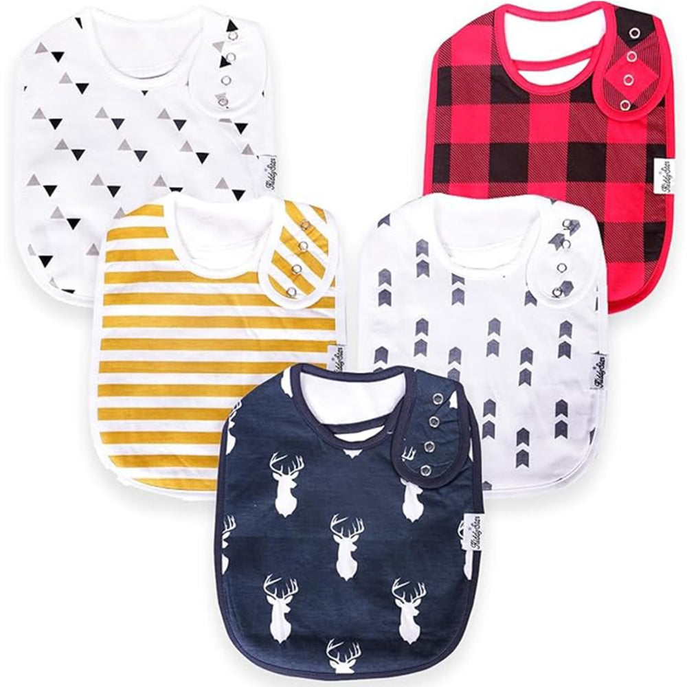 KiddyStar bib front view—soft organic cotton for gentle skin and daily comfort.