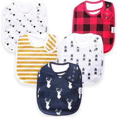 KiddyStar bib front view—soft organic cotton for gentle skin and daily comfort.