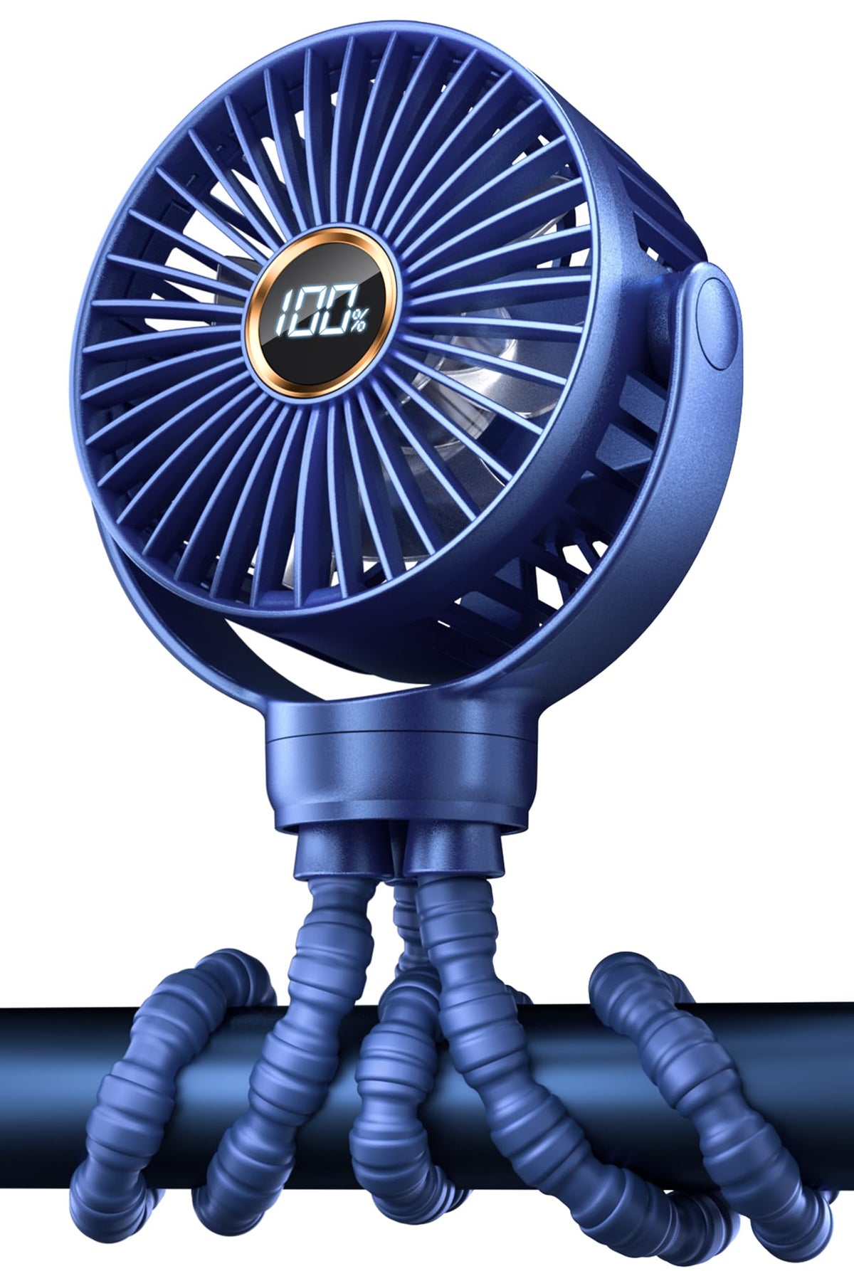 KIDEE baby stroller fan clip-on for portable stroller cooling.