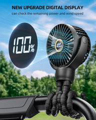 KIDEE Mini Stroller Fan 360-degree rotation for airflow in every direction.