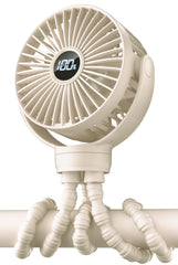 KIDEE Portable Stroller Fan with LED display shows speed and battery life for quick checks