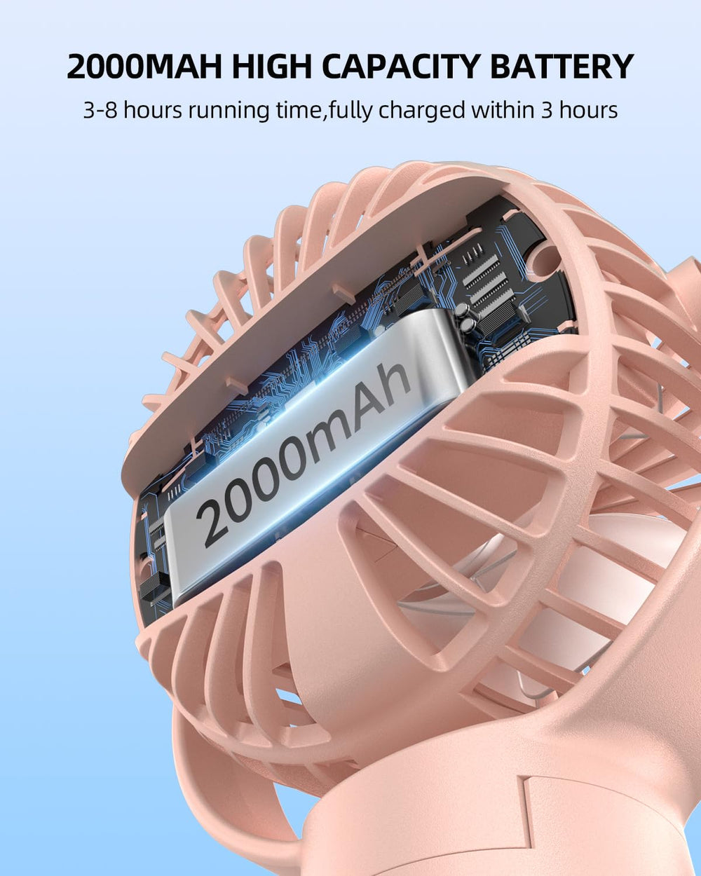 KIDEE portable stroller fan safety design protects little ones