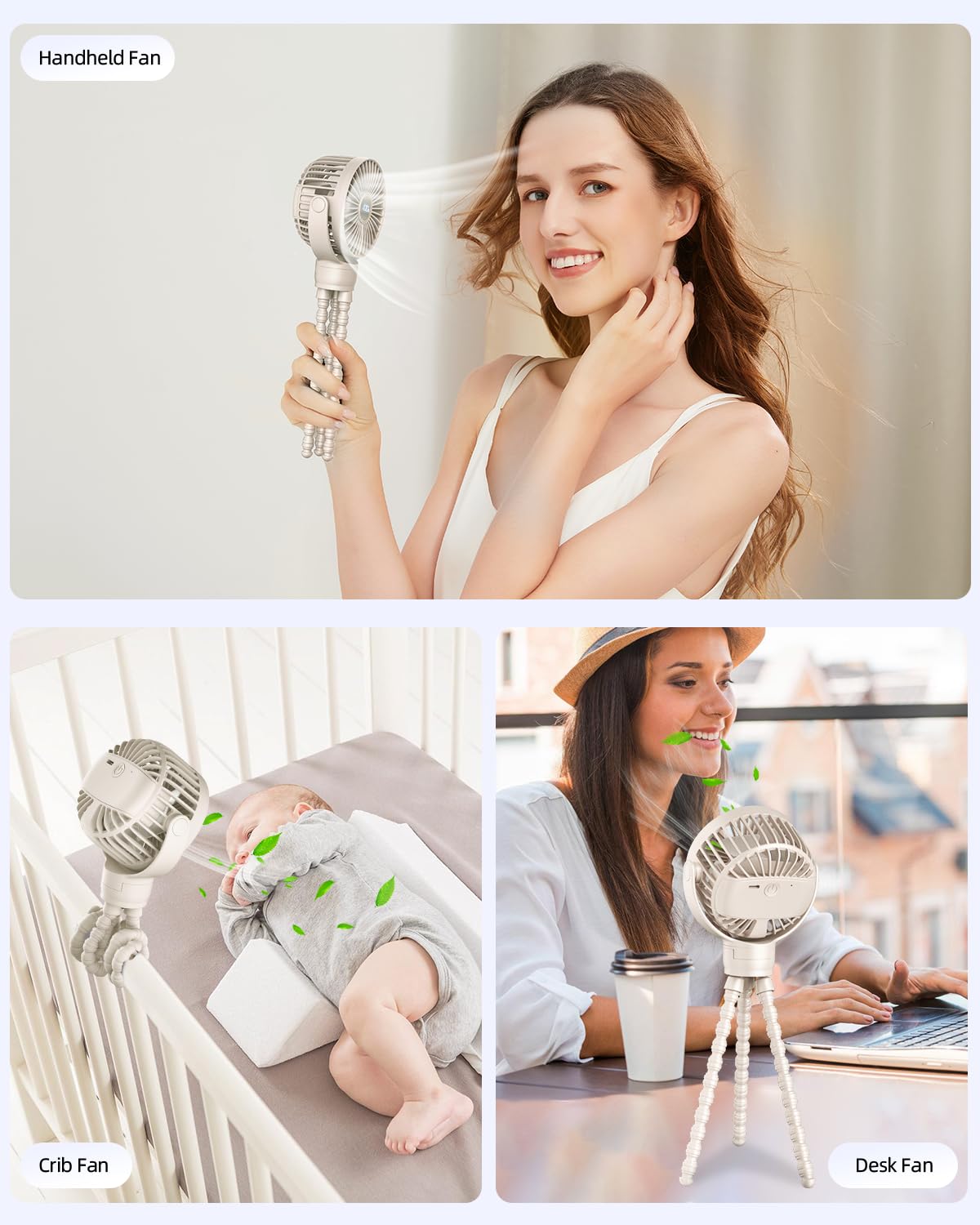 KIDEE Travel-Friendly Clip Fan ready for outdoor adventures