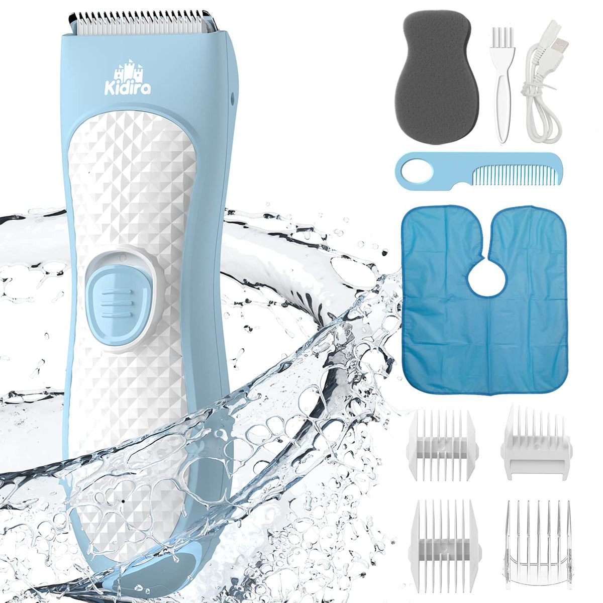 Kidira baby hair clippers with quiet design for gentle trimming